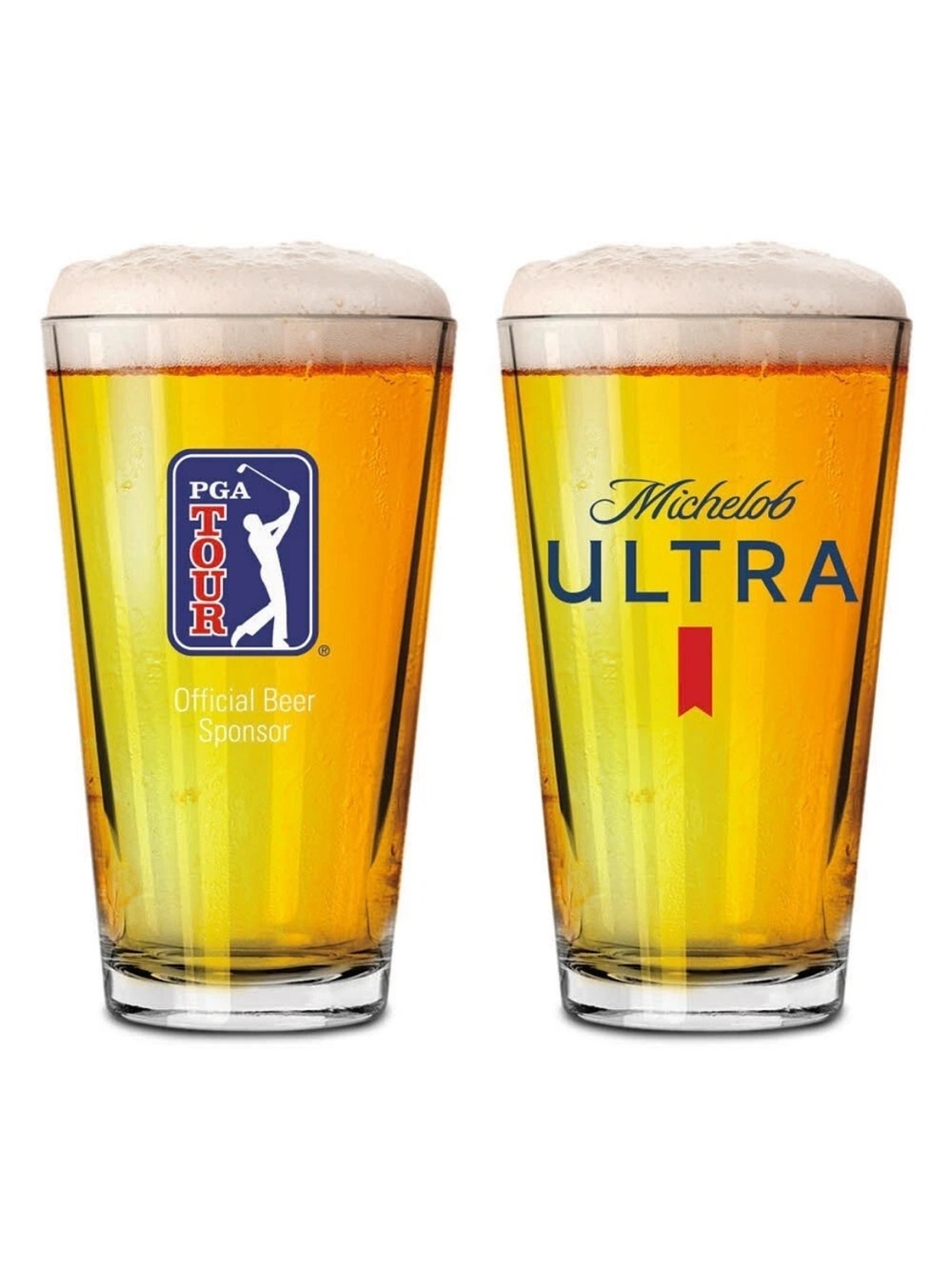 Michelob Ultra-
PGA Golf Pint Glass Set-
Lot of 2-
CONDITION: Mint